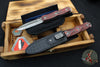 Elishewitz Custom Knives Ek Commando Folder And Fixed Blade Set- Ek Commando- Fat Carbon Scale- Black Snow Finished Blade