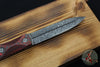 Elishewitz Custom Knives Ek Commando Folder And Fixed Blade Set- Ek Commando- Fat Carbon Scale- Black Snow Finished Blade