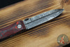 Elishewitz Custom Knives Ek Commando Folder And Fixed Blade Set- Ek Commando- Fat Carbon Scale- Black Snow Finished Blade