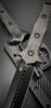 Heretic Nephilim Double Edge Fixed Blade - DLC Black  with Carbon Fiber Scales H003-6A-CF