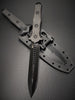 Heretic Nephilim Double Edge Fixed Blade - DLC Black  with Carbon Fiber Scales H003-6A-CF
