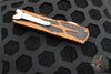 *USED* Heretic Colossus OTF Auto- Single Edge- Root Beer Handle- Stonewash Plain Edge H039-2A-RB