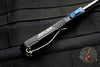 Heretic Blade West Show Special Manticore-S OTF Auto Bowie Edge Black with Stonewash Blade Blue G-10 Button