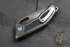 Heretic Knives Medusa Auto Knife DLC Titanium Handles with Ray Skin Inlay- Tanto Edge Battleworn DLC Blade H011-6A-Ti/Ray