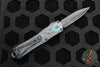 Heretic Manticore-S OTF Knife- Double Edge- Blue Ano/Blue Camo Carbon Handle- Black DLC Blade H024-6A-BLU/CF