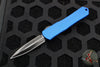 Heretic Manticore-S OTF Knife- Double Edge- Blue Ano/Blue Camo Carbon Handle- Black DLC Blade H024-6A-BLU/CF