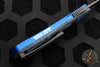 Heretic Manticore-S OTF Knife- Recurve Edge- Blue Ano/Blue Camo Carbon Handle- Black DLC Blade H025-6A-BLU/CF