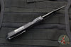 Heretic Manticore-E OTF Auto- Bowie Edge- Purple Camo Carbon Fiber Bottom - DLC Part Serrated Edge H026B-6B-PUCF