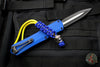 X-Men Heretic Manticore-X Series - Cyclops Edition DLC Two-Tone Double Edge OTF Auto With Special Blue Aluminum Chassis Special Harding Bead  H032-11A-CYCLOPS