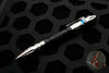 Heretic Thoth Pen- Stonewashed Titanium Tail and End Cap-Black Aluminum Barrel-Blue Bolt