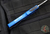 Heretic Colossus OTF Auto- Single Edge- Blue Handle- Two-Tone Black Plain Edge H039-10A-BLU