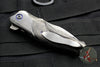 Jeremy Krammes Custom Flipper - Carved Carbon Fiber and Zirconium Scale with San Mai Damascus Blade