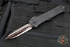 Marfione Custom Combat Troodon- Double Edge- Black Hefted Aluminum- Hot Blued Vegas Forge Sharktooth Pattern Vegas Forge Damascus Blade- DLC Ringed HW SN02!
