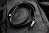 Marfione "APIS" Belt, Mens Black Buffalo Leather with Titanium Bronze Buckle