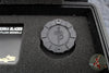 Borka Blades/Marfione Custom Knives Collaboration SBDP Custom Folder Set- Carboquartz with DLC Finished Blade And Hitex Tritium Inlaid Chip v2