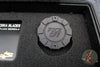 Borka Blades/Marfione Custom Knives Collaboration SBDP Custom Folder Set- Carboquartz with DLC Finished Blade And Hitex Tritium Inlaid Chip v2