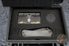 Borka Blades/Marfione Custom Knives Collaboration SBDP Custom Folder Set- Carboquartz with DLC Finished Blade And Hitex Tritium Inlaid Chip v2