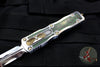 Marfione Custom Dirac Double Edge OTF Stainless Steel Chassis With Jungle Wear Fat Carbon Inlay Mirror Polished Blade 504-MCK SSJW HPBR SN12