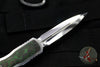 Marfione Custom Dirac Double Edge OTF Stainless Steel Chassis With Jungle Wear Fat Carbon Inlay Mirror Polished Blade 504-MCK SSJW HPBR SN12