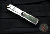 Marfione Custom Dirac Double Edge OTF Stainless Steel Chassis With Jungle Wear Fat Carbon Inlay Mirror Polished Blade 504-MCK SSJW HPBR SN12