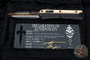 Marfione Custom OTF Knife- Glykon- Bayonet Edge- Black Hefted Chassis With Stippled Copper Overlay- Hot Blued Baker Forge Tiger Mai Damascus Blade SN12