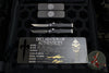 Marfione Custom Mini Halo III Set of Two Knives -Tanto Mirror Polish and Vegas Forge Damascus SN 22