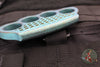 Marfione Custom F-off Hand Tank Paperweight- Titanium- Antique Green Finish- F-Off Logo 430-MCK TI ANTGRFO