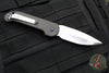Marfione Custom LUDT- Carbon Fiber Scales and Inlaid Button- Hand Rubbed Satin Finished Blade and Blue-Ringed HW 335-MCK HRSCFBL