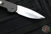 Marfione Custom LUDT- Carbon Fiber Scales and Inlaid Button- Hand Rubbed Satin Finished Blade and Blue-Ringed HW 335-MCK HRSCFBL