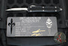 Marfione Custom Makora- Double Edge- Black with Stingray Inlay- Mirror Polished Blade SN13