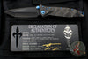 Marfione Custom Socom Elite Tanto Edge Black Camo Fat Carbon Fiber DLC Two-Tone Apocalyptic Blade with Blue Titanium 360-MCK TE BLKCAMOFATCF DLCTTAP