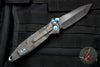 Marfione Custom Socom Elite Tanto Edge Black Camo Fat Carbon Fiber DLC Two-Tone Apocalyptic Blade with Blue Titanium 360-MCK TE BLKCAMOFATCF DLCTTAP