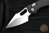 Marfione Custom Knives- Stitch- Prototype Ram-Lok Folder- Black G-10 Handle- Two-Tone Stonewash Blade- Serial Number 08