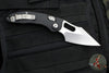 Marfione Custom Knives- Stitch- Prototype Ram-Lok Folder- Black G-10 Handle- Two-Tone Stonewash Blade- Serial Number 08
