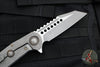 Marfione Custom Warhound Folder- Apocalyptic Finished Titanium Handle- Two-Tone Apocalyptic Finished Blade- Bronze Hardware 391-MCK APOCBR