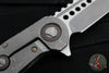 Marfione Custom Warhound Folder- Apocalyptic Finished Titanium Handle- Two-Tone Apocalyptic Finished Blade- Bronze Hardware 391-MCK APOCBR