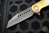Marfione Custom Warhound Folder Damascus Blade Eggshell Copper Body Damascus and Copper HW 391-MCK CUDAMMY