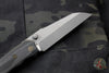 Munroe Knives custom Basilisk Bronzed Titanium and Black G-10