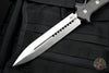 Heretic Nephilim Double Edge Fixed Blade - Stonewash with Carbon Fiber Scales SN05 H003-2A-CF