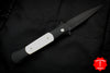 Protech Large Don "Tuxedo" Black Handle with Ivory Micarta Inlay Black Blade and Satin Hardware 1952