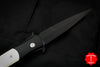 Protech Large Don "Tuxedo" Black Handle with Ivory Micarta Inlay Black Blade and Satin Hardware 1952