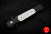Protech Large Don "Tuxedo" Black Handle with Ivory Micarta Inlay Black Blade and Satin Hardware 1952