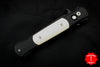 Protech Large Don "Tuxedo" Black Handle with Ivory Micarta Inlay Black Blade and Satin Hardware 1952