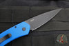 Protech Newport Out The Side OTS Auto- Blue Handle with Black Blade 3407-BLUE