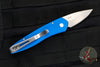 Protech Half-Breed Out The Side OTS Auto Knife- Blue Handle with Stonewash Blade 3605-BLUE