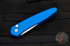Protech Half-Breed Out The Side OTS Auto Knife- Blue Handle with Stonewash Blade 3605-BLUE
