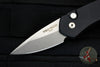 Protech Half-Breed Out The Side OTS Auto Knife- Black Handle with Stonewash Blade 3605