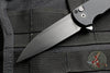 Protech Malibu Flipper Black Textured Handle with a Wharncliffe DLC Black Finished Blade 5106