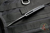 Protech Malibu Flipper Black Textured Handle with a Wharncliffe DLC Black Finished Blade 5106