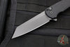 Protech Malibu Flipper- Black Handle with a Reverse Tanto DLC Black Blade- Tritium Button Inlay 5203-OPERATOR